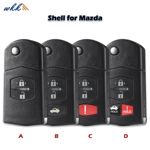 2/2+1/3/3+1btn GP7A-67-5RYB KPU41788 Smart Key Shell for Mazda 3