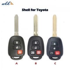 2+1/3+1Buttons HYQ12BDM Head Key Shell for Toyota RAV4 / Prius