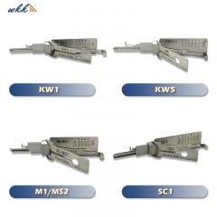 WKK 2in1 Locksmith Tools with Box KW1 KW5 M1/MS2 SC1 Door Lock Pick for Vehicle Locks and Home Door Locks