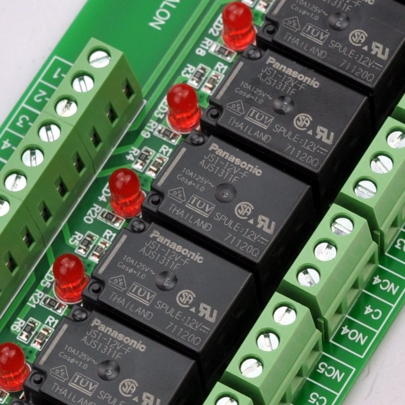 ELECTRONICS-SALON 8 Channel 10Amp SPDT Power Relay Module Board (Operating Voltage: DC 12V)