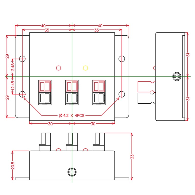 Chunzehui F-1006 Low Loss PWRpath Module, Anderson Powerpole PowerPath PWRgate.