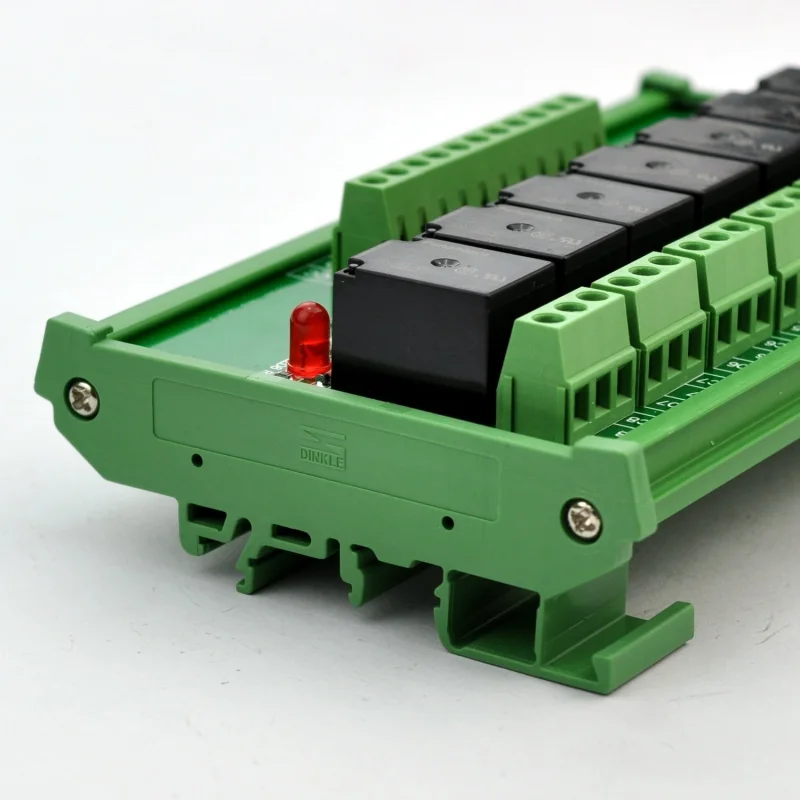 ELECTRONICS-SALON DIN Rail Mount 8 SPDT Power Relay Interface Module. (Operating Voltage: DC 5V)
