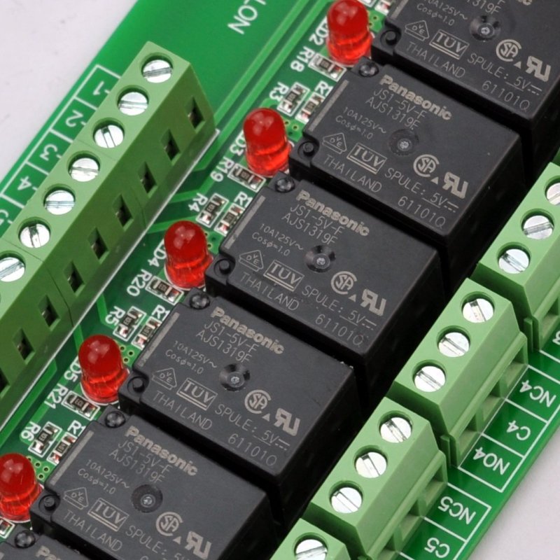 ELECTRONICS-SALON 8 Channel 10Amp SPDT Power Relay Module Board (Operating Voltage: DC 5V)