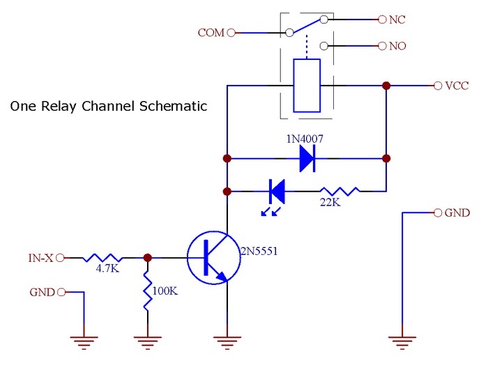 ELECTRONICS-SALON Two SPDT Power Relay Module, DC 48V Coil, 10A 250VAC/30VDC, Board.