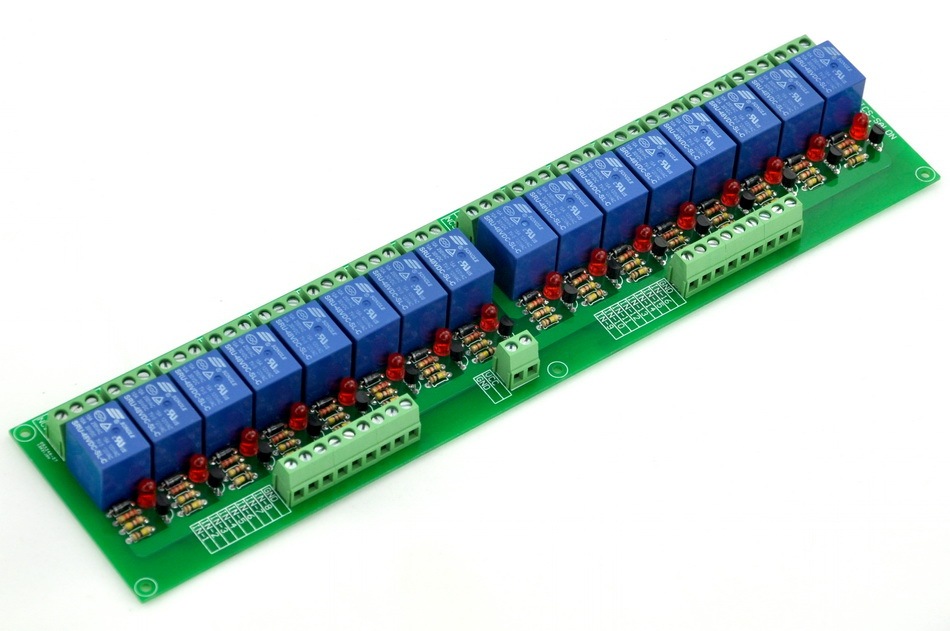 ELECTRONICS-SALON 16 SPDT Power Relay Module, DC 48V Coil, 10A 250VAC/30VDC, Board.