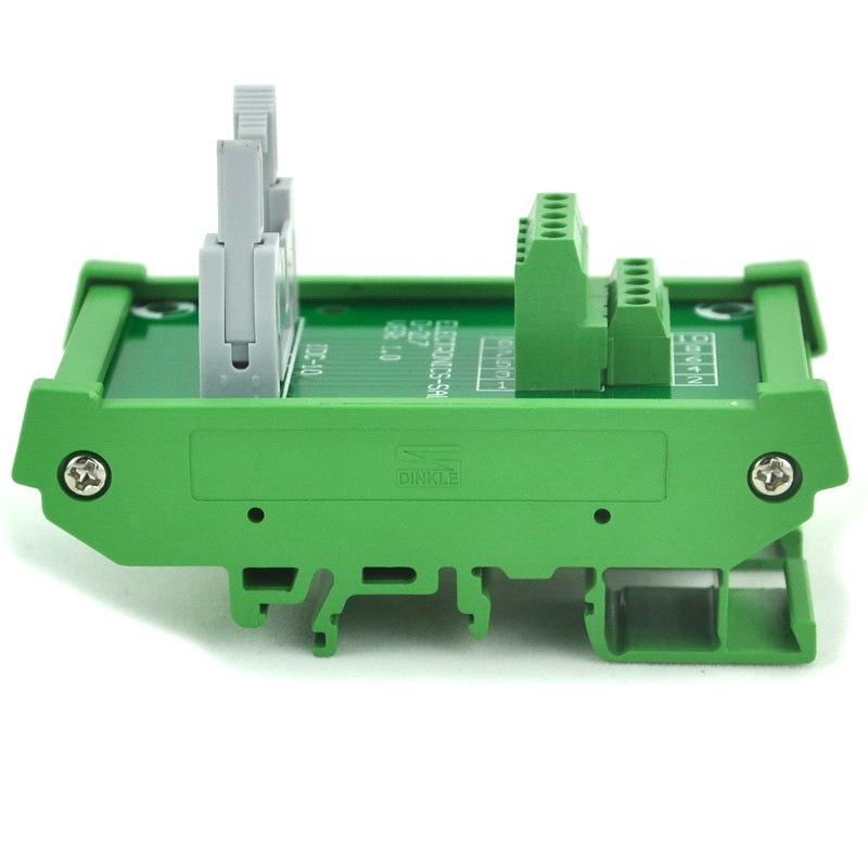 ELECTRONICS-SALON IDC-16 DIN Rail Mounted Interface Module, Breakout Board, Terminal Block.