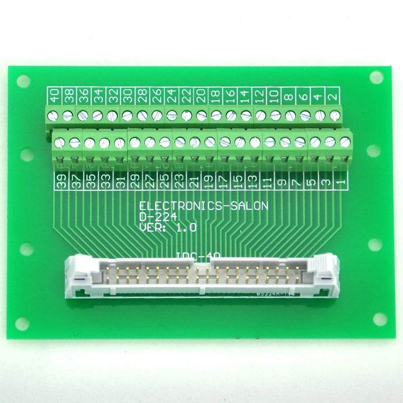 ELECTRONICS-SALON IDC40 Header Interface Module with Simple DIN Rail ...