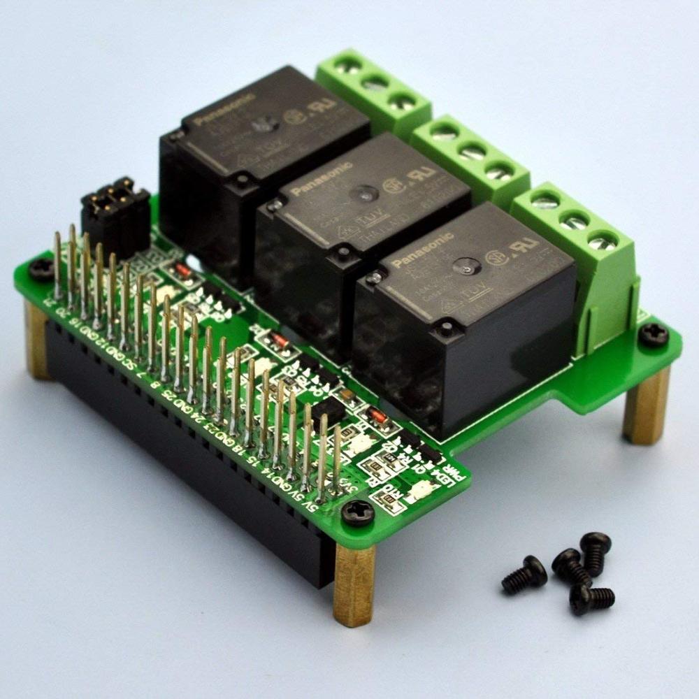 Electronics-Salon RPi Power Relay Board Expansion Module, for Raspberry Pi A+ B+ 2B 3B.