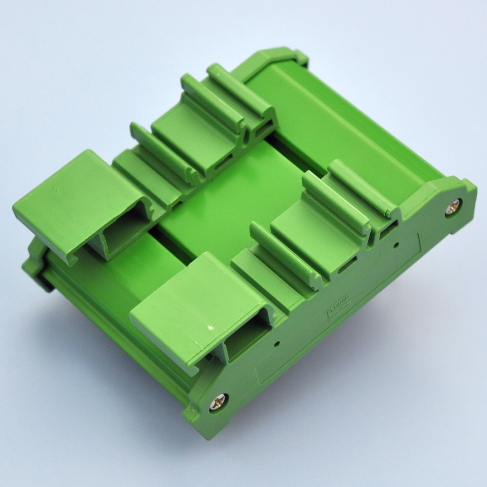 CZH-LABS DIN Rail Mount 14-Pin 0.085" Centronics Female Ribbon Connector Interface Module, Screw Terminal Block Breakout Board.