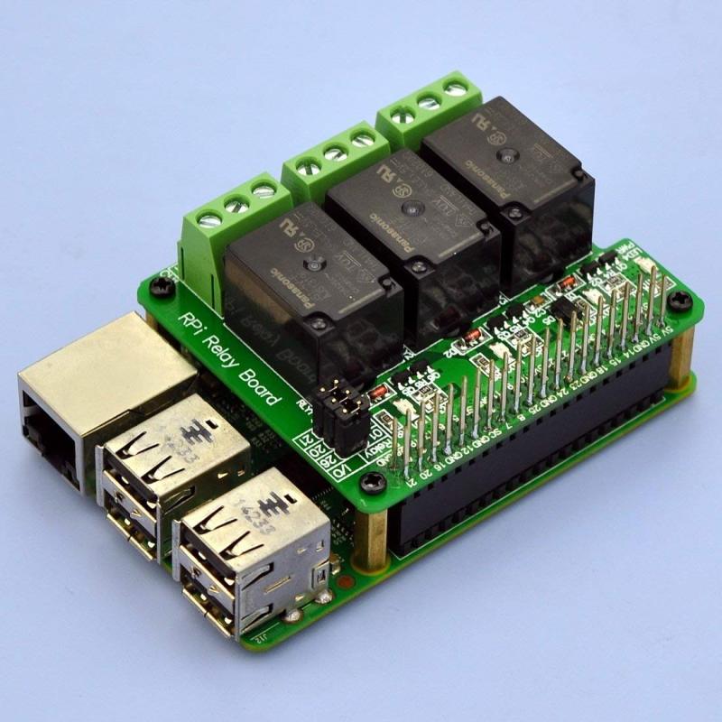 Electronics-Salon RPi Power Relay Board Expansion Module, for Raspberry Pi A+ B+ 2B 3B.