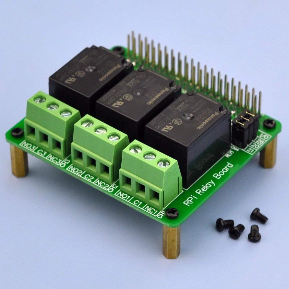 Electronics-Salon RPi Power Relay Board Expansion Module, for Raspberry Pi A+ B+ 2B 3B.