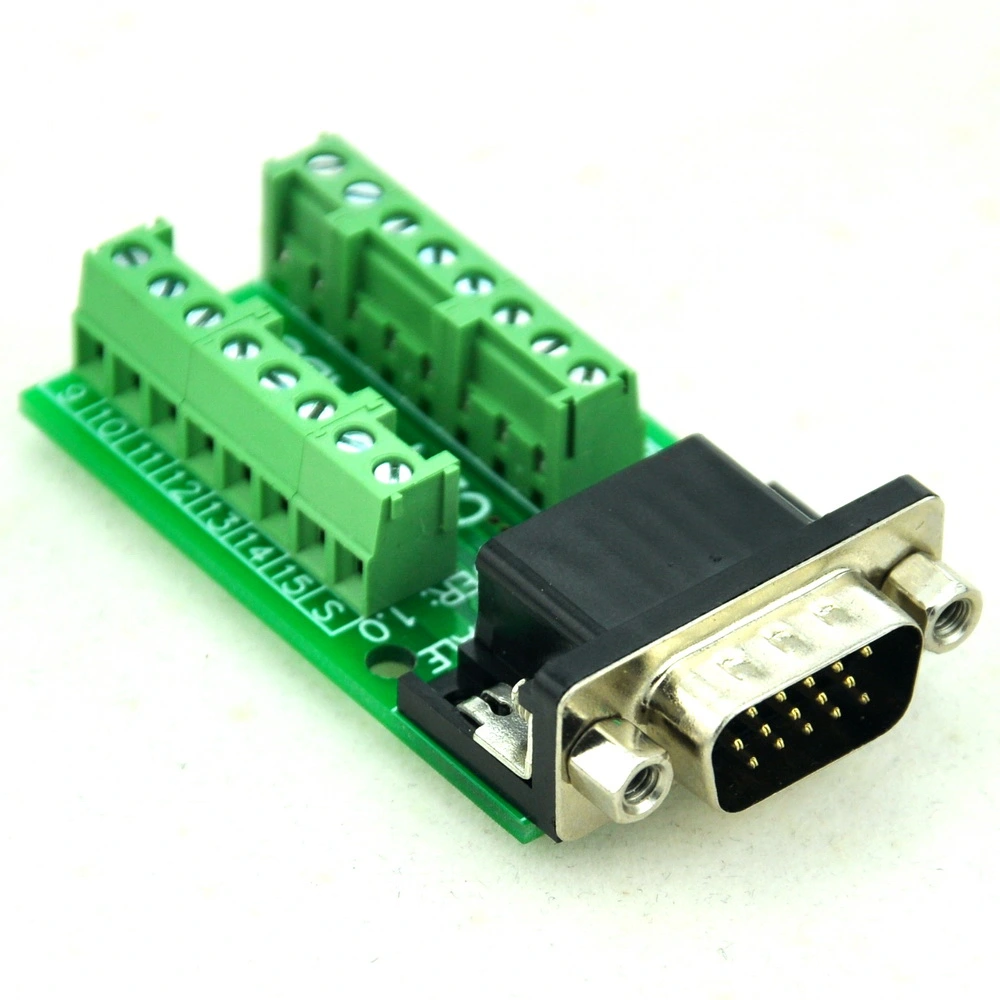 CZH-LABS Slim Right Angle D'SUB DB15HD Male Header Breakout Board ...