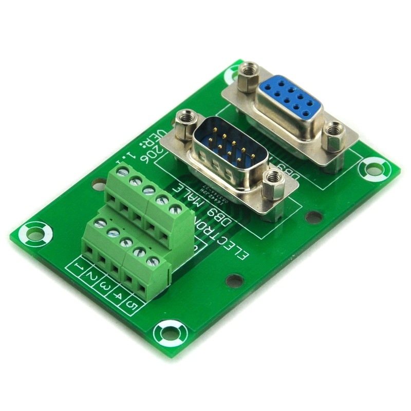 ELECTRONICS-SALON D-SUB DB9 Male/Female Header Breakout Board, DSUB.