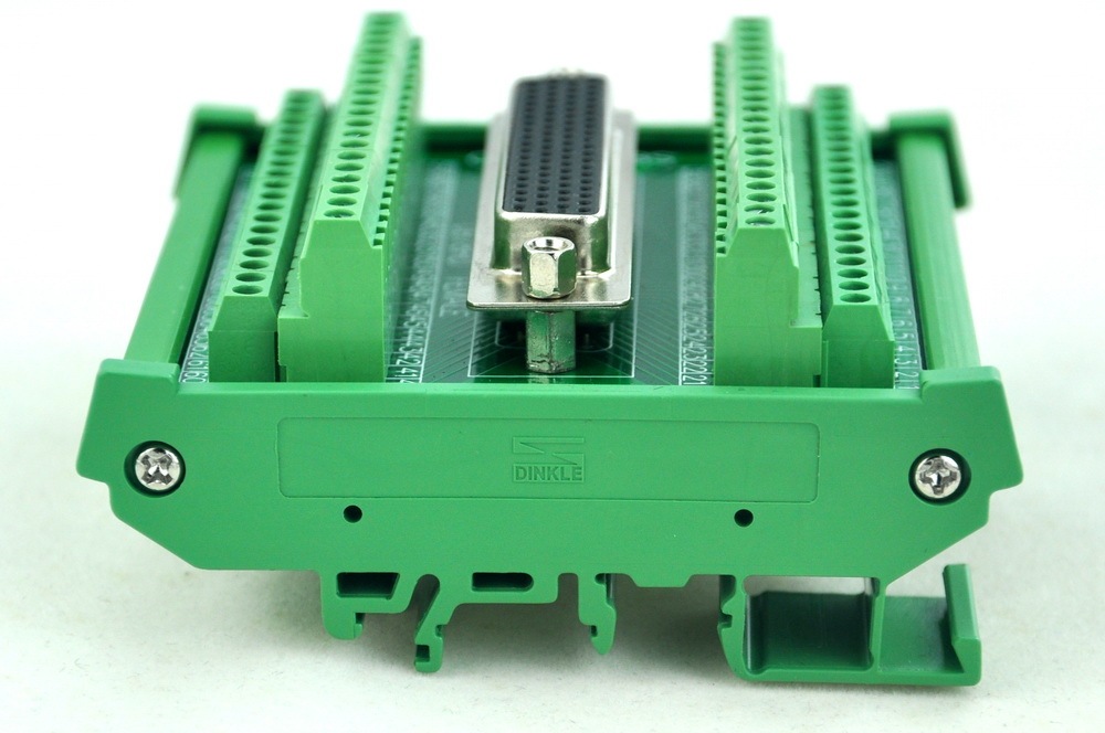 CZH-LABS DIN Rail Mount D-SUB DB78HD Female Header Interface Module, DSUB Breakout Board.