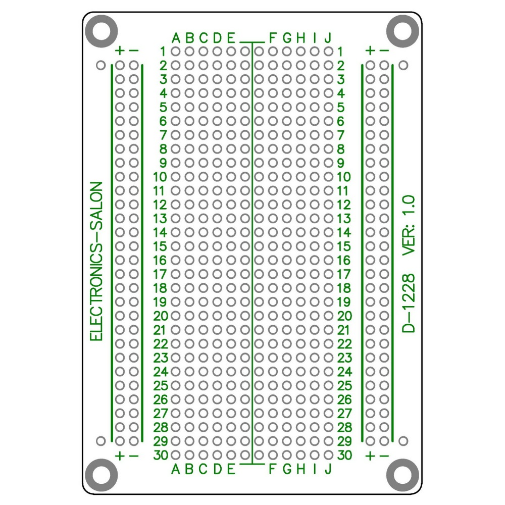 ELECTRONICS-SALON Solderable Breadboard Proto Board PCB DIY Kit for Raspberry Pi 2/3 Model A B A+ B+ ZERO