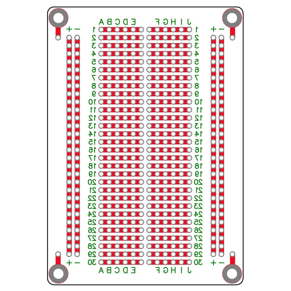 ELECTRONICS-SALON Solderable Breadboard Proto Board PCB DIY Kit for Raspberry Pi 2/3 Model A B A+ B+ ZERO