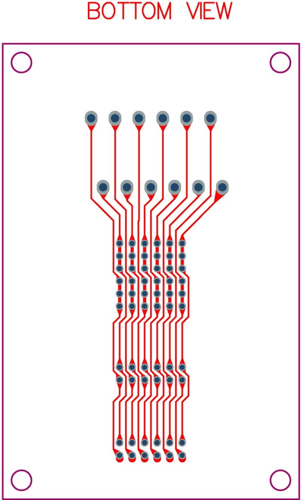 CZH-LABS DIN Rail Mount Dual IDC-12 Pitch 2.0mm Male Header Interface Module, Breakout Board.