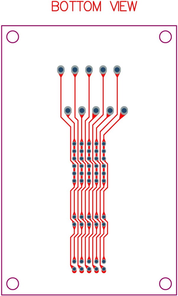 CZH-LABS Dual IDC-10 Pitch 2.0mm Male Header Terminal Block Breakout Board.