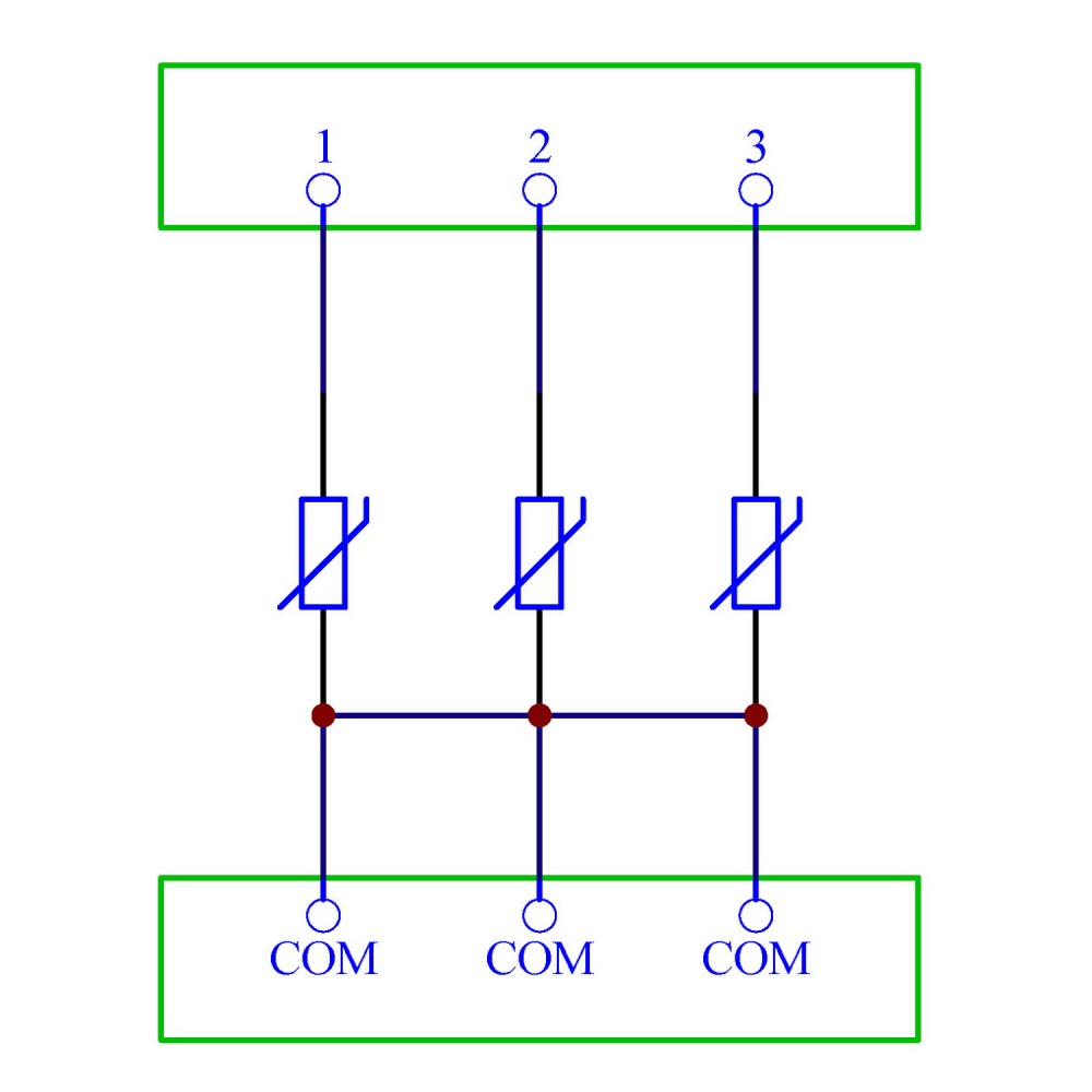 Chunzehui 3 Channels Common 30V SIOV Metal Oxide Varistor Interface Module, Surge Suppressor Protection SPD Board.