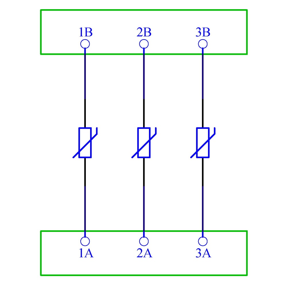 Chunzehui 3 Channels Individual 275V SIOV Metal Oxide Varistor Interface Module, Surge Suppressor Protection SPD Board.