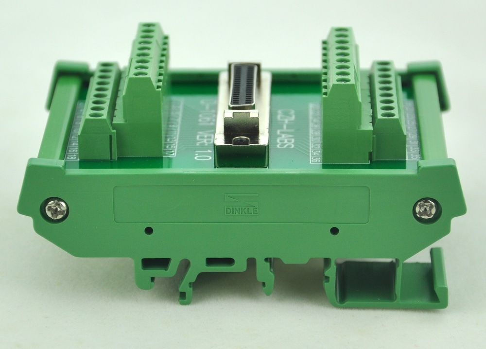 CZH-LABS DIN Rail Mount 40-pin Half-Pitch/0.05" D-SUB Female Interface Module, DSUB, SCSI.