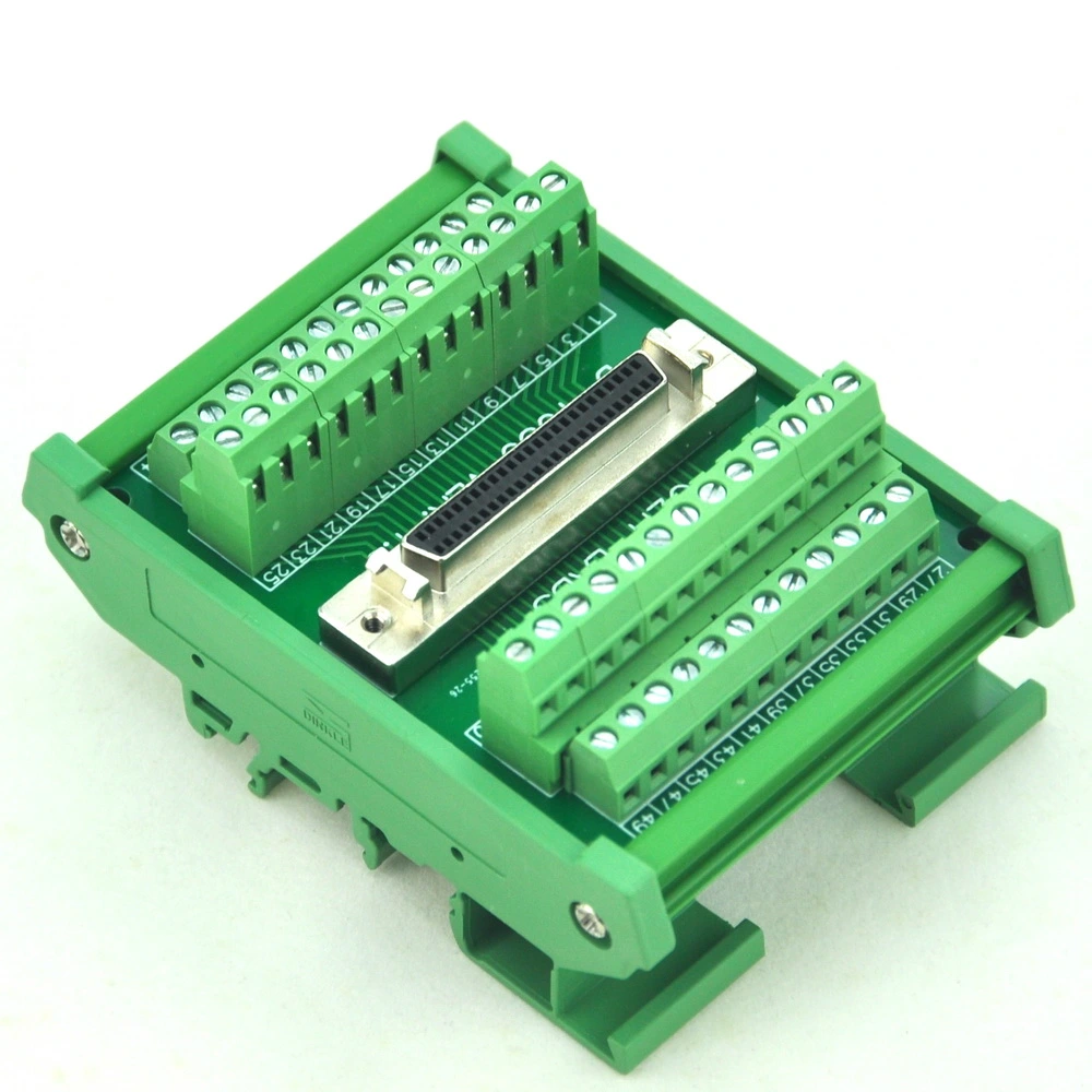 D Sub Interface Module CZH-LABS DIN Rail Mount 50-pin Half-Pitch/0.05