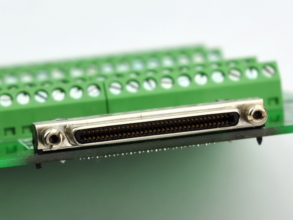 CZH-LABS 68-Pin VHDCI DSUB SCSI-5 Screw Terminal Block Breakout Board.