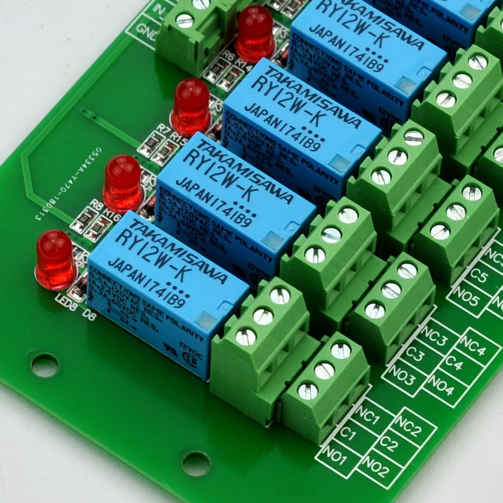 ELECTRONICS-SALON 8 Channel DPDT Signal Relay Module Board (Operating Voltage: DC 12V)