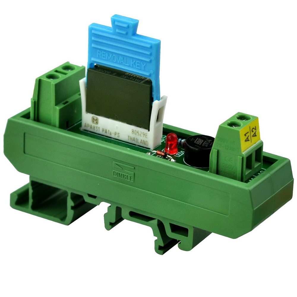 ELECTRONICS-SALON AC/DC 24V Slim DIN Rail Mount 5Amp SPST-NO Power Relay Interface Module, PA1a-24V.