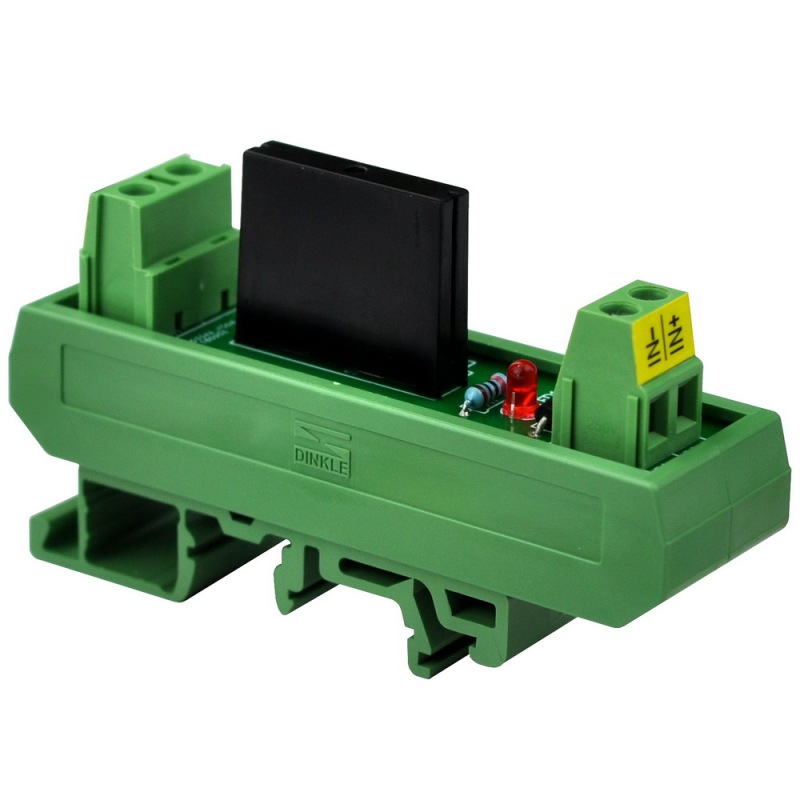 ELECTRONICS-SALON DC 24V Slim DIN Rail Mount 2Amp AC Solid State Relay Interface Module, G3MB-202P 24VDC.