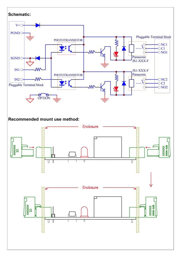 Chunzehui DC 12V Two Channel 10Amp Opto-Isolated Power Relay Module Board, Pluggable Terminal Block. for home control and industrial applications.