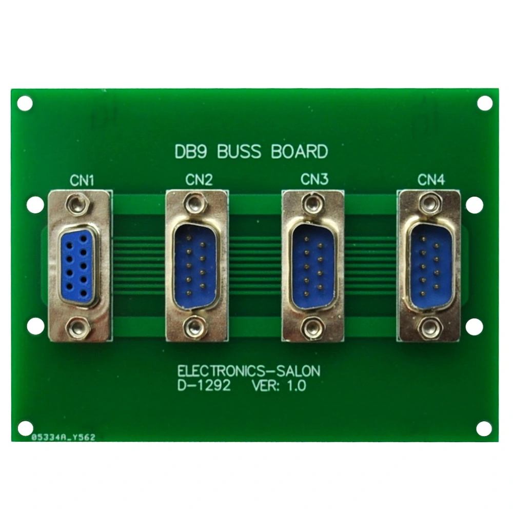 Db9 Rack Panel ELECTRONICS-SALON Panel Mount DB9 1 Female 3 Male Buss Board, DB-9 ...