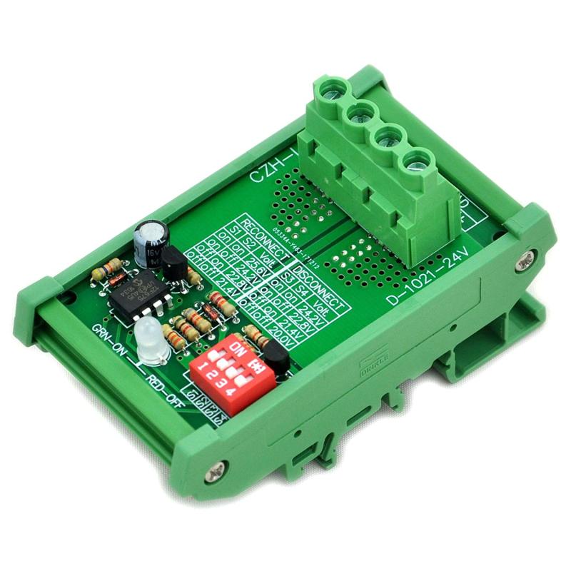 CZH-LABS DIN Rail Mount LVD Low Voltage Disconnect Module, 24V 30A, Protect Battery.