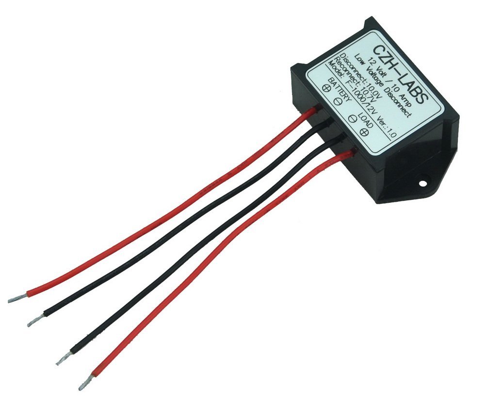 CZH-LABS Low Voltage Disconnect Module LVD, 12V 10A, Protect/Prolong Battery Life.