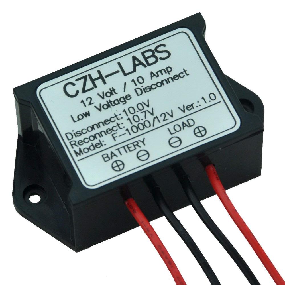 CZH-LABS Low Voltage Disconnect Module LVD, 12V 10A, Protect/Prolong Battery Life.