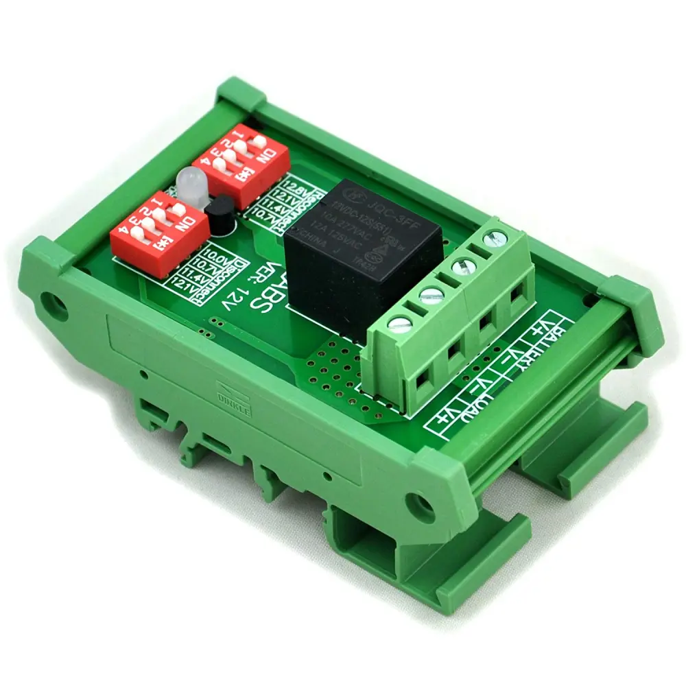Lvd Module CZH-LABS DIN Rail Mount LVD Low Voltage Disconnect Module, 12V 10A ...