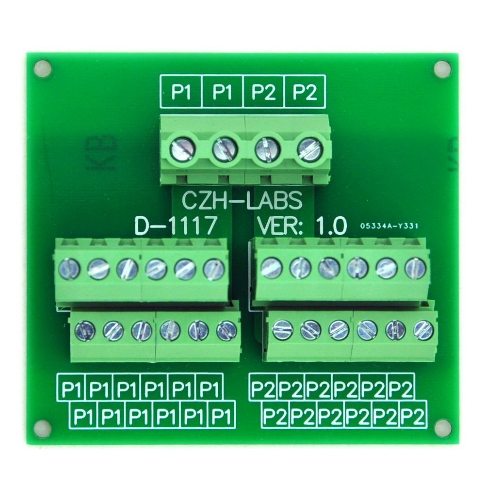 CZH-LABS Panel Mount 12 Position Power Distribution Module Board.