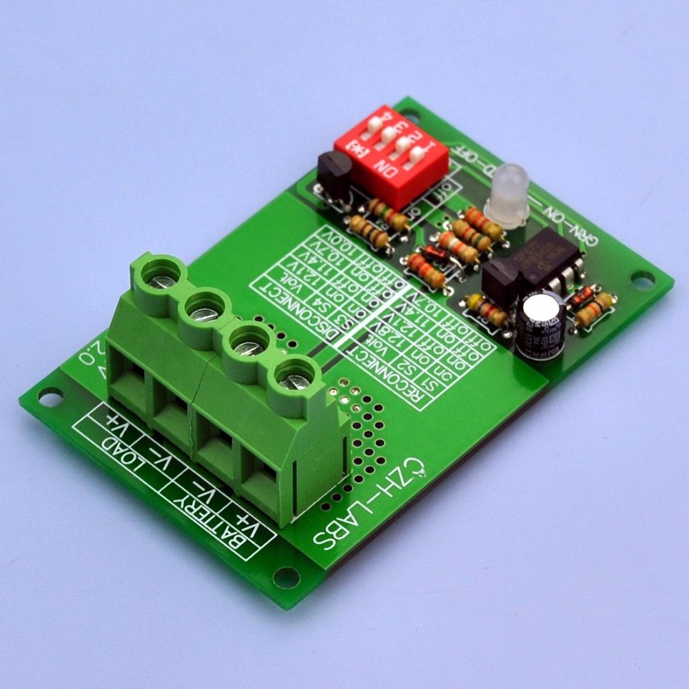 CZH-LABS Low Voltage Disconnect Module LVD, 12V 30A, Protect/Prolong Battery Life.