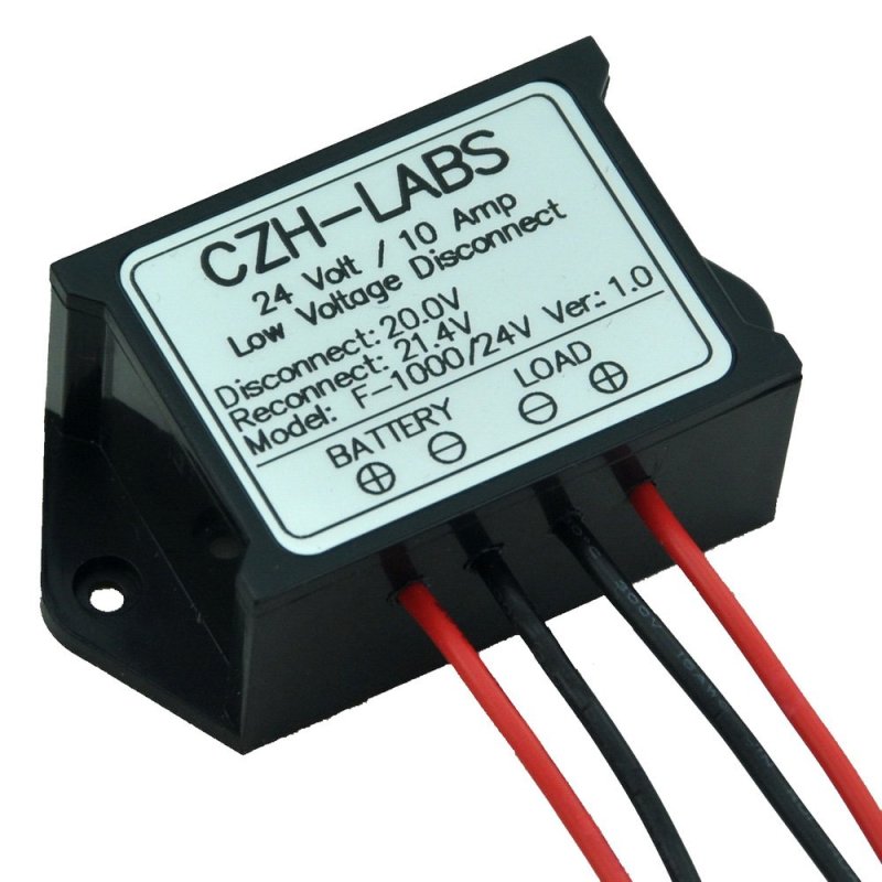 CZH-LABS Low Voltage Disconnect Module LVD, 24V 10A, Protect/Prolong Battery Life.