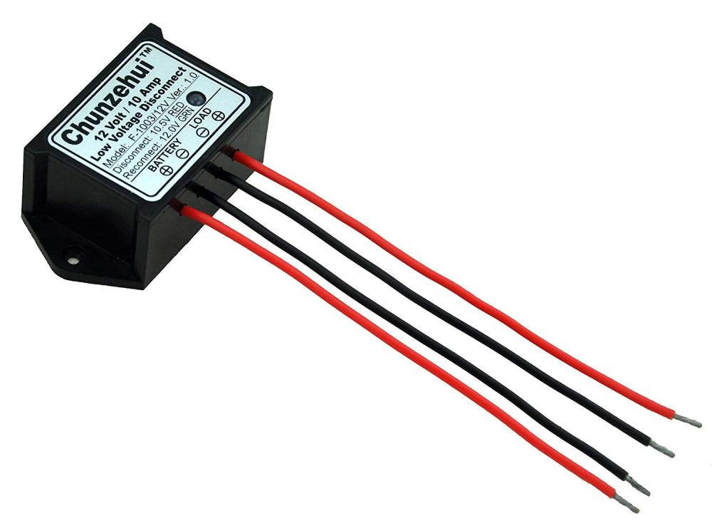 Chunzehui Low Voltage Disconnect Module LVD, 12V 10A, Protect/Prolong Battery Life.