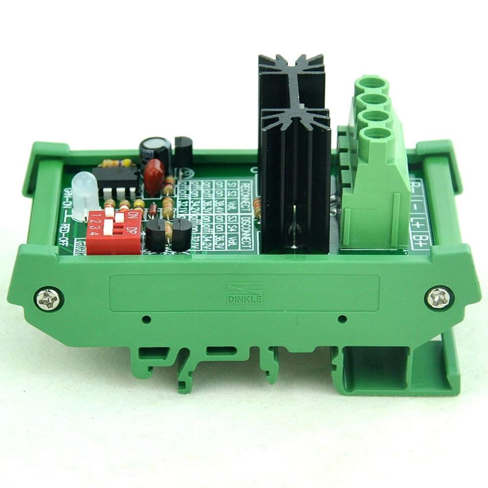 CZH-LABS DIN Rail Mount Low Voltage Disconnect Module LVD, 36V 30A, Protect Battery.