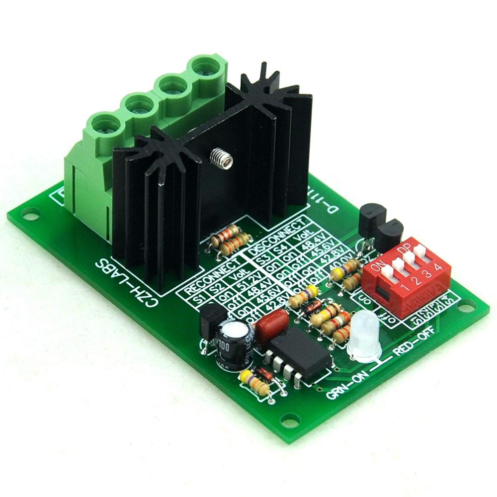 CZH-LABS Low Voltage Disconnect Module LVD, 48V 30A, Protect/Prolong Battery Life.