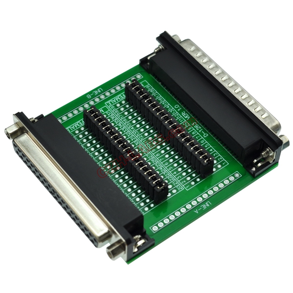 CZH-LABS D'sub DB37 Diagnostic Test Breakout Board, DSUB DB37 Connector Male to Female.