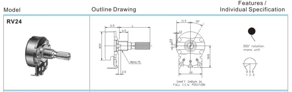 AUDIOWIND 5 Amps 1.5 to 32V Adjustable Voltage Regulator Module, External Potentiometer Adjust.