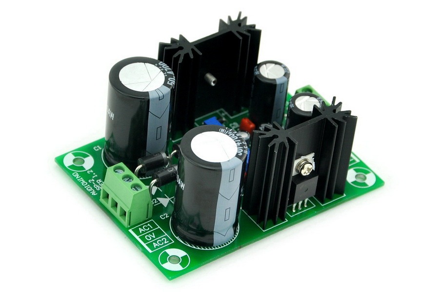 AUDIOWIND Power Supply Board Kit, PCB, Based on LM317 & LM337 IC.