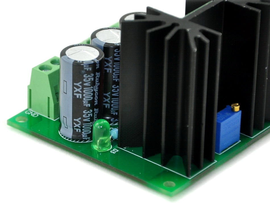 AUDIOWIND Ultra-low Noise <40μV Adjustable Voltage Regulator Module, 1.25~20V / 1.5 Amp.