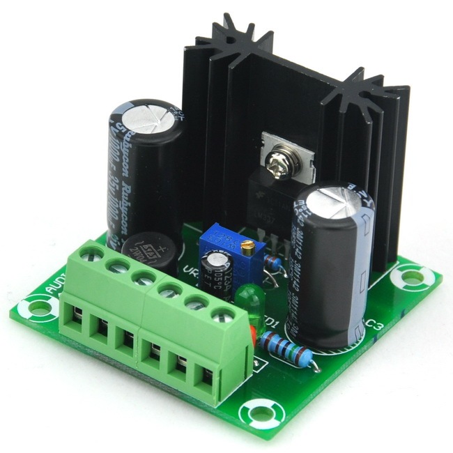 AUDIOWIND -1.5 to -29V DC Negative Voltage Adjustable Regulator Module Board, LM337 IC.