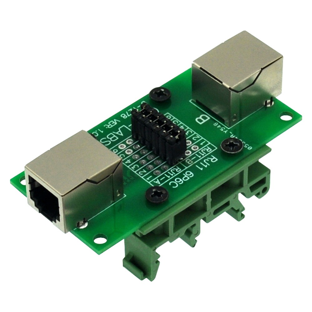 CZH-LABS RJ11/RJ12 6P6C Diagnostic Test Breakout Module Board.