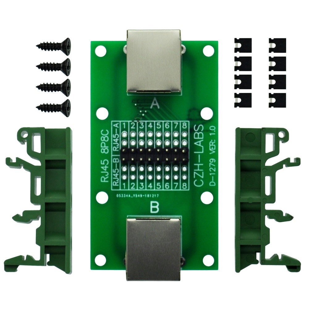 CZH-LABS RJ45 8P8C Diagnostic Test Breakout Module Board.