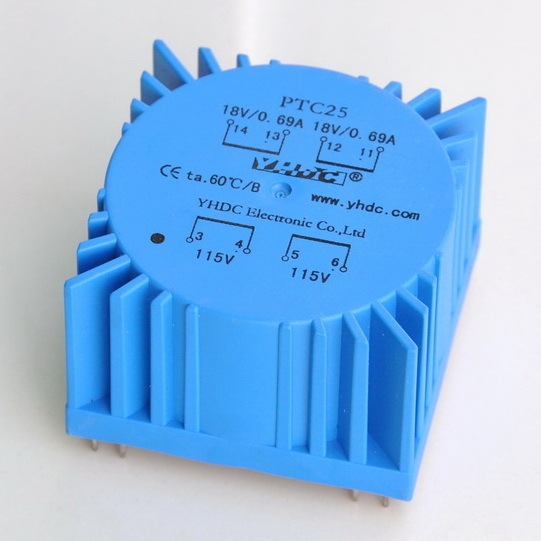 AUDIOWIND In 115/230Vac Out 2x18Vac 25 Watts(VA) Encapsulated Toroidal Power Transformer.